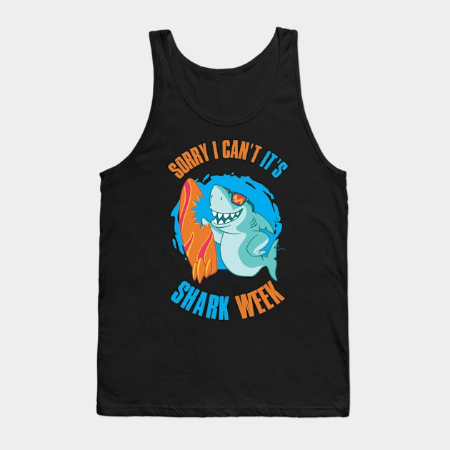 Funny Shark Funny Sharks Gift Tank Top by CatRobot